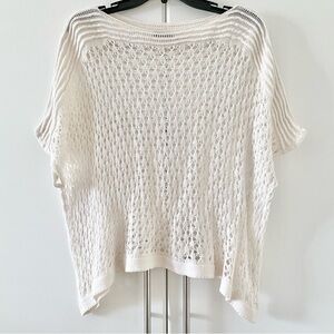 Stella Carakasi Crochet Knit Poncho Sweater